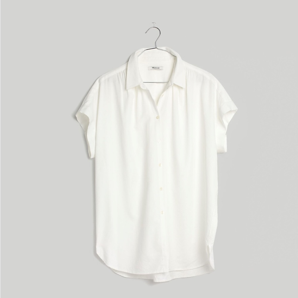 Madewell Central Shirt in Pure White, Size XS